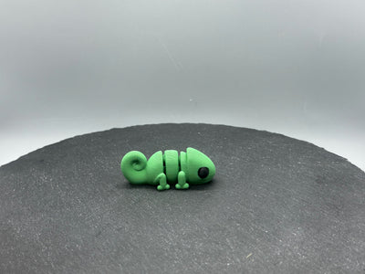 Articulated Chameleon – 3D-printed articulated flexi fidget toy by 3DHotshop