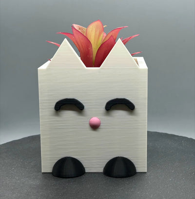 Cat Planter – 3D-printed succulent planter by 3DHotshop