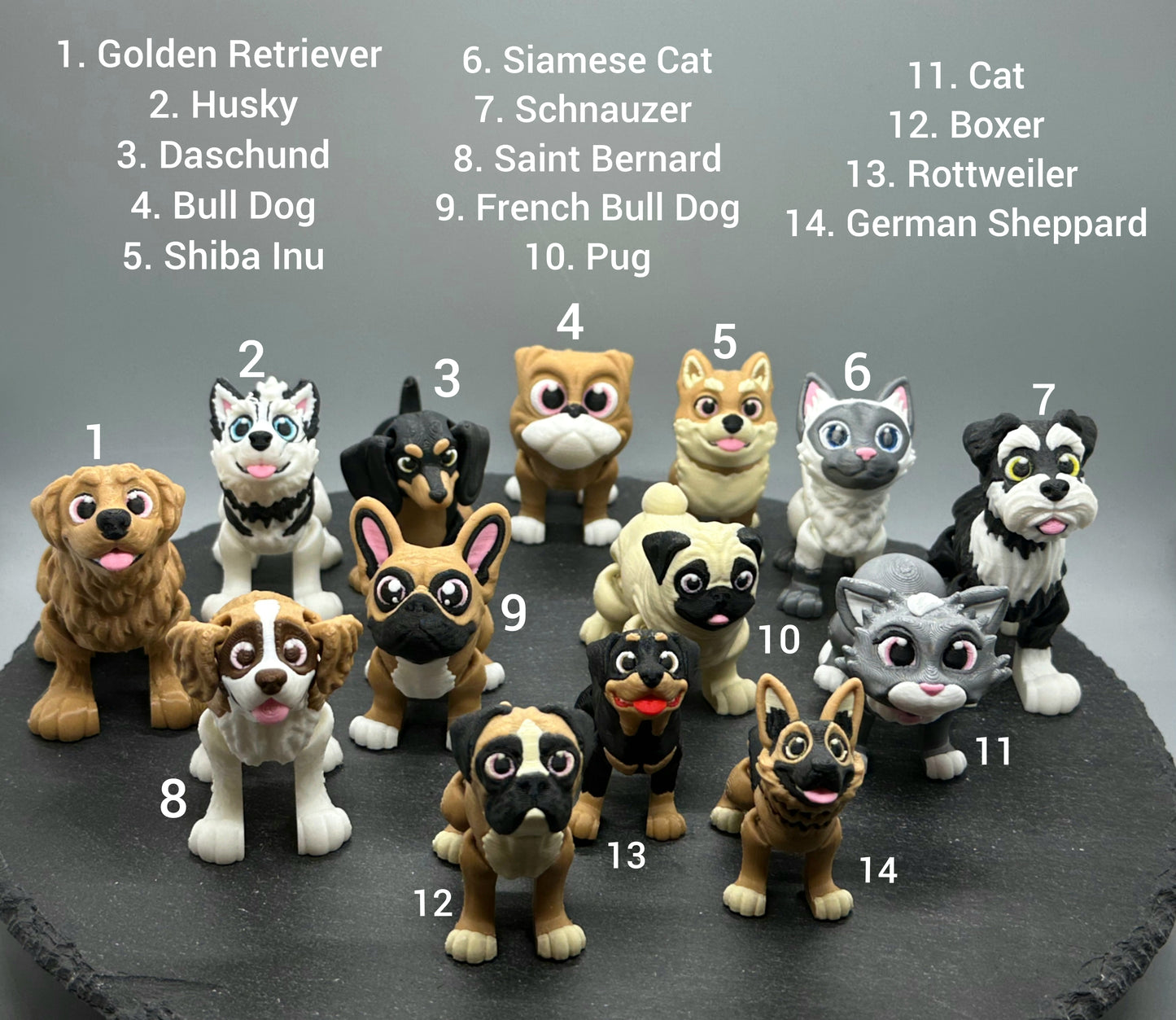 Variety Dog & Cat Breed Fidgets