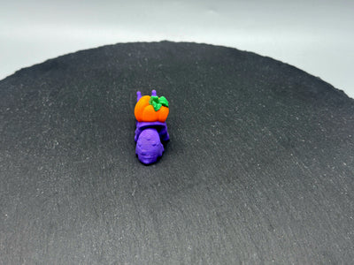 Articulated Pumpkin Snail – 3D-printed articulated flexi fidget toy by 3DHotshop