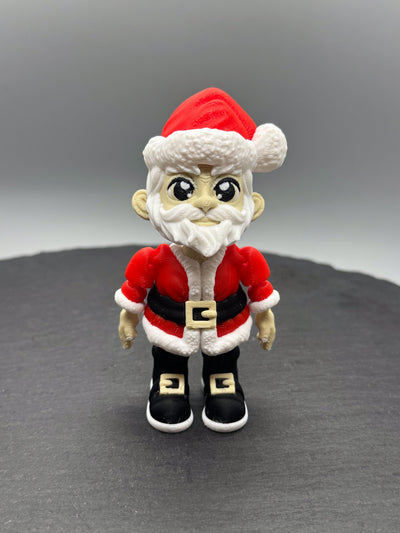 Flexi Santa – 3D-printed articulated flexi fidget toy by 3DHotshop