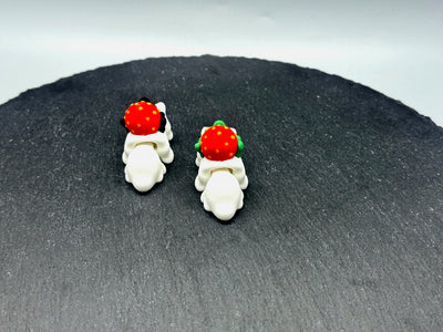 Articulated Strawberry Snail – 3D-printed articulated flexi fidget toy by 3DHotshop