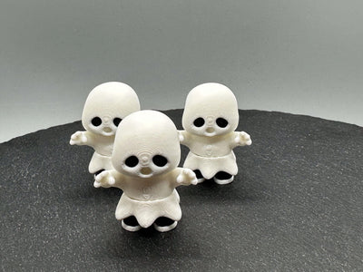 Articulated Ghost – 3D-printed articulated flexi fidget toy by 3DHotshop