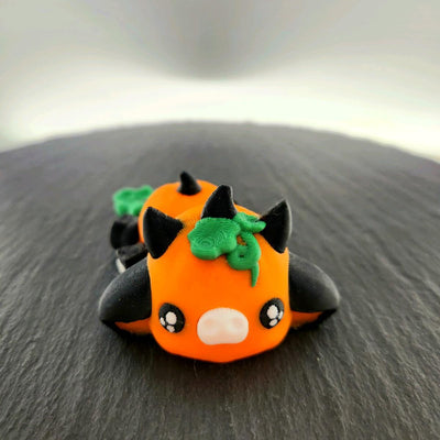 Jack-o-Moo The Articulated Pumpkin Cow – 3D-printed articulated flexi fidget toy by 3DHotshop