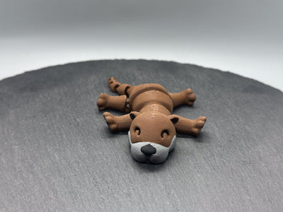 Articulated Otter – 3D-printed articulated flexi fidget toy by 3DHotshop