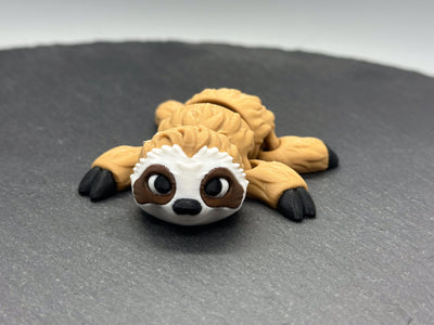Articulated Sloth – 3D-printed articulated flexi fidget toy by 3DHotshop