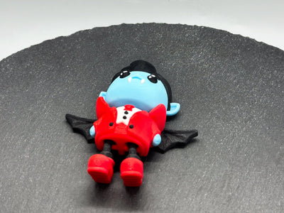 Articulated Dracula – 3D-printed articulated flexi fidget toy by 3DHotshop