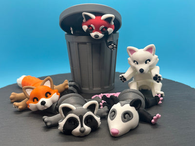 Articulated Animal Friends – 3D-printed articulated flexi fidget toy by 3DHotshop