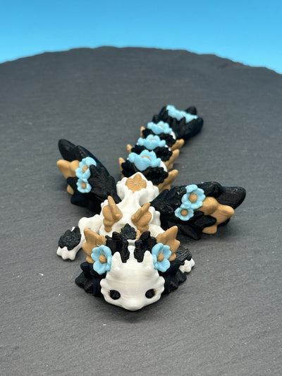 Baby Kosha Dragon – 3D-printed articulated flexi dragon fidget toy by 3DHotshop