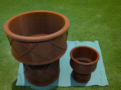 Ice Cream Cone Planter – 3D-printed succulent planter by 3DHotshop