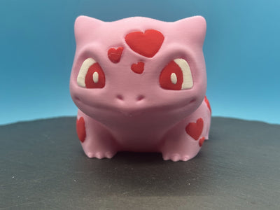 Valentines Bulbasaur Planter – 3D-printed succulent planter by 3DHotshop