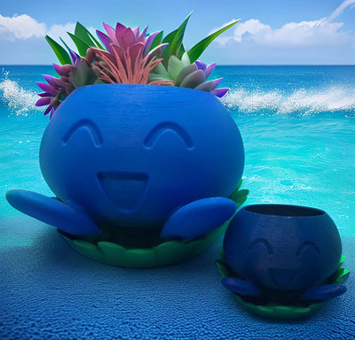 Oddish Pokemon Planter – 3D-printed succulent planter by 3DHotshop