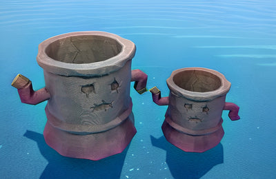 Crumploid Planter – 3D-printed succulent planter by 3DHotshop