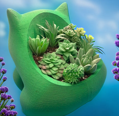 Bulbasaur Pokemon Succulent Planter Pot – 3D-printed succulent planter by 3DHotshop
