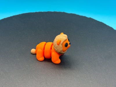 Articulated Mini Lion – 3D-printed articulated flexi fidget toy by 3DHotshop
