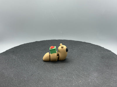 Articulated Gift Snail – 3D-printed articulated flexi fidget toy by 3DHotshop