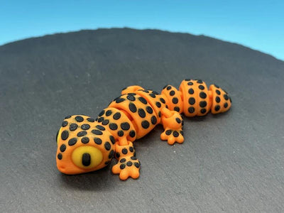 Articulated Leopard Gecko – 3D-printed articulated flexi fidget toy by 3DHotshop