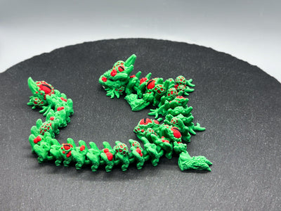 Infested Dragon – 3D-printed articulated flexi dragon fidget toy by 3DHotshop