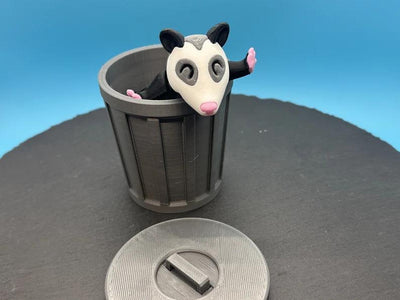 Baby Possum – 3D-printed articulated flexi fidget toy by 3DHotshop