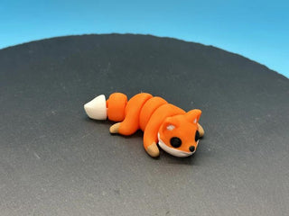 Articulated Mini Baby Fox – 3D-printed articulated flexi fidget toy by 3DHotshop