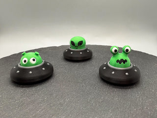 Alien Clicker/Spinner – 3D-printed fidget clicker toy by 3DHotshop