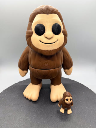 Articulated Bigfoot & Sasquatch – 3D-printed articulated flexi fidget toy by 3DHotshop