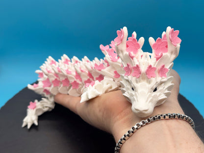 Long Articulated Cherry Blossom Flower Dragon