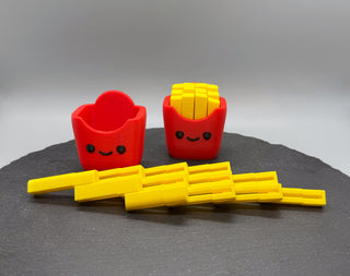 French Fries Fidget - Extreme Fun! – 3D-printed articulated flexi fidget toy by 3DHotshop