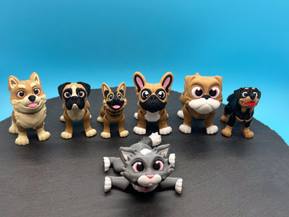 Variety Dog Breed Fidgets