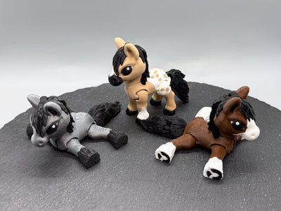 Horse Fidgets – 3D-printed articulated flexi fidget toy by 3DHotshop