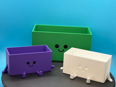 Happy Pot Succulent Planter - Rectangular – 3D-printed succulent planter by 3DHotshop