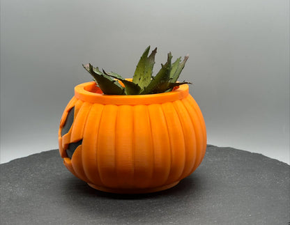 Jack-o-Lantern Planter
