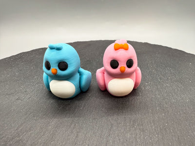 Articulated Lovebird – 3D-printed articulated flexi fidget toy by 3DHotshop