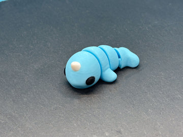 Articulated Narwhal – 3D-printed articulated flexi fidget toy by 3DHotshop