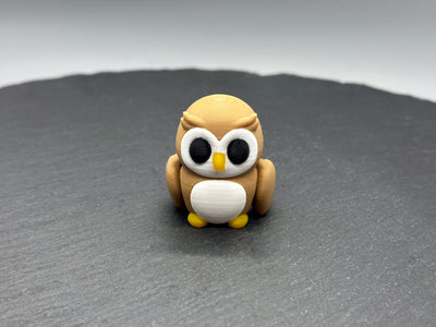 Articulated Owl – 3D-printed articulated flexi fidget toy by 3DHotshop