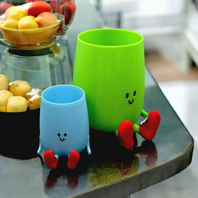 Happy Pot with Shoes Succulent Planter – 3D-printed succulent planter by 3DHotshop