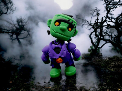 Articulated Frankenstein – 3D-printed articulated flexi fidget toy by 3DHotshop