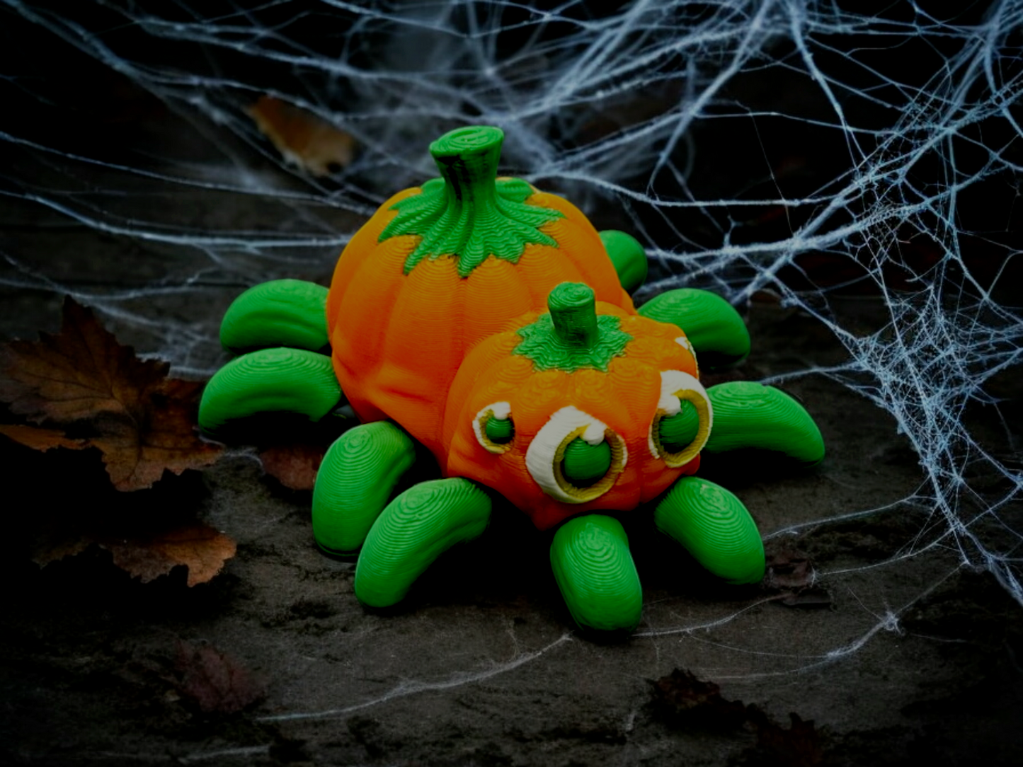 Pumpkin Legs the Articulated Pumpkin Spider
