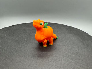 Pumpkinsaurus – 3D-printed articulated flexi fidget toy by 3DHotshop