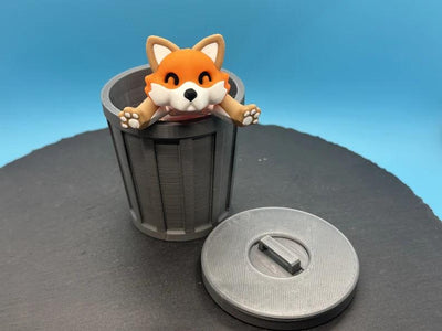 Articulated Baby Fox / Arctic Fox – 3D-printed articulated flexi fidget toy by 3DHotshop