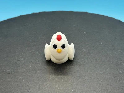 Articulated Mini Chicken – 3D-printed articulated flexi fidget toy by 3DHotshop