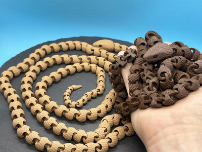 Articulated Super Long Snake, 70 inches! – 3D-printed articulated flexi fidget toy by 3DHotshop