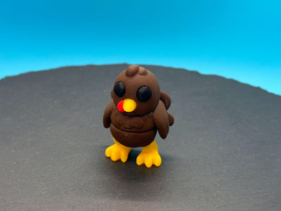 Articulated Mini Turkey – 3D-printed articulated flexi fidget toy by 3DHotshop