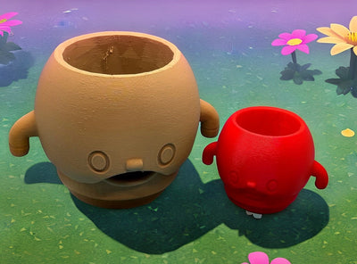 Afroid Planter - Animal Crossing Inspired – 3D-printed succulent planter by 3DHotshop