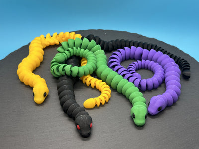 Fidget Snake – 3D-printed articulated flexi fidget toy by 3DHotshop