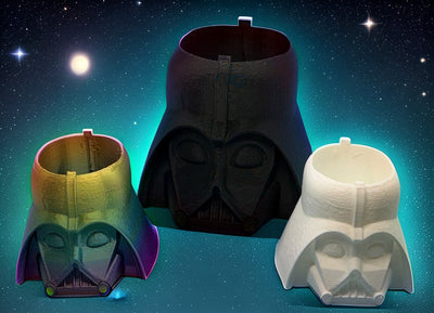Darth Vader Planter – 3D-printed succulent planter by 3DHotshop