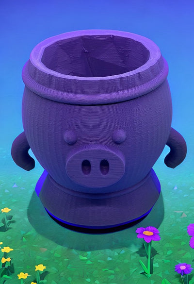 Oinkoid Planter – 3D-printed succulent planter by 3DHotshop
